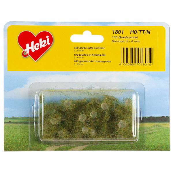 Kępy trawy letniej 5-6 mm 100 szt  HEKI 1801