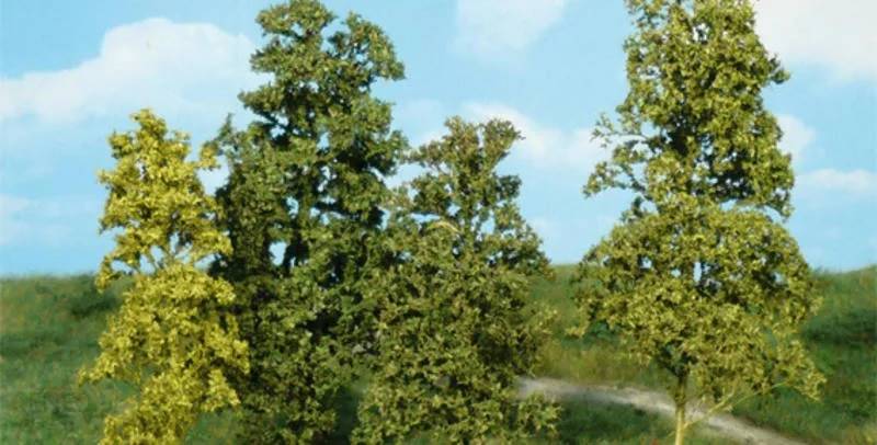 Drzewa i krzaki ciemnozielone 15 szt.  HEKI 1672