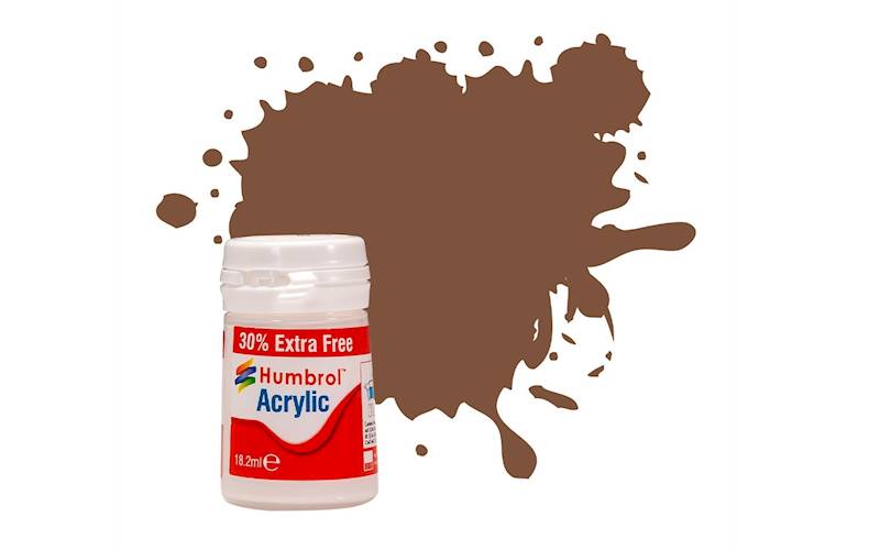 Farbka akrylowa Humbrol 18,2ml 186 Brown Matt
