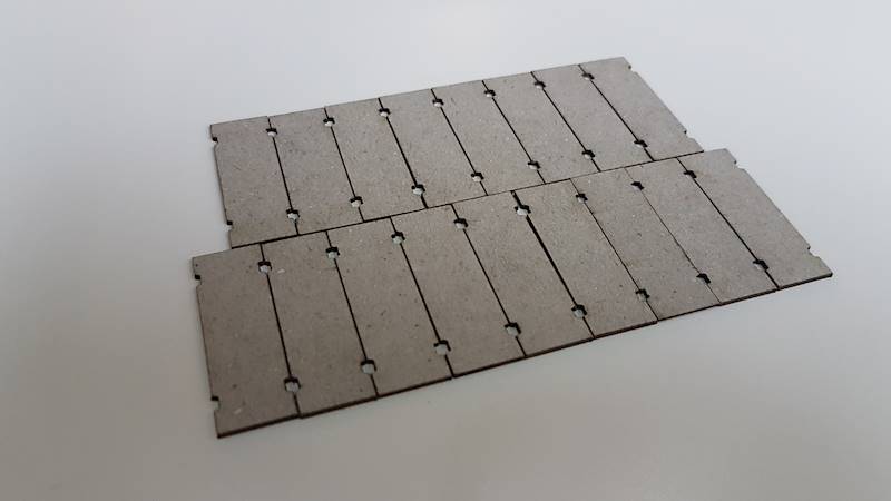 Płyta drogowa betonowa 100x300 skala H0 128 sztuk