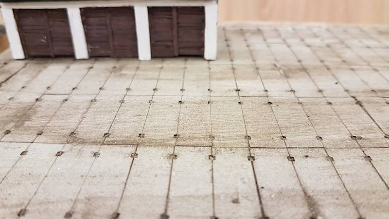 Płyta drogowa betonowa 100x300 skala H0 128 sztuk
