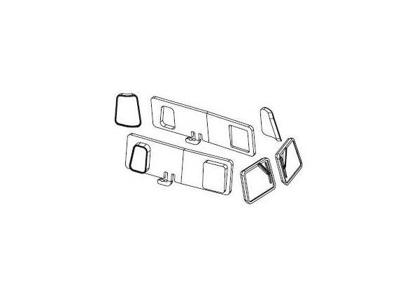 Szyby kabiny ET22 H0 PIKO  ET96330-07