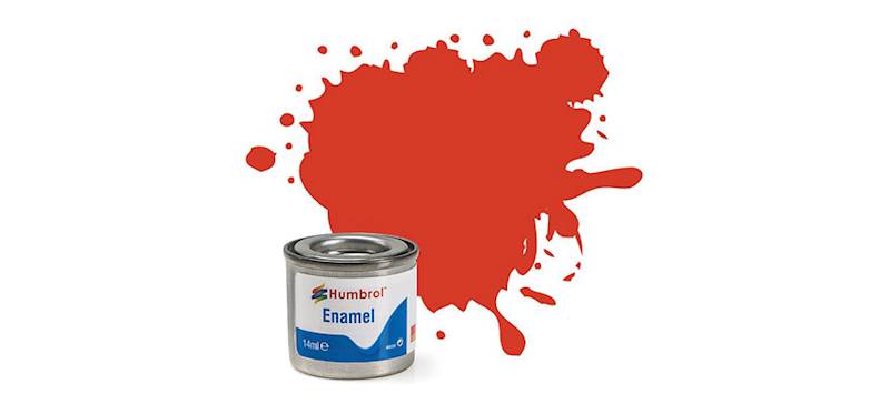 Farbka olejna Humbrol 14ml 174 Signal Red Satin