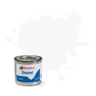 Farbka olejna Humbrol 14ml 022 White Gloss