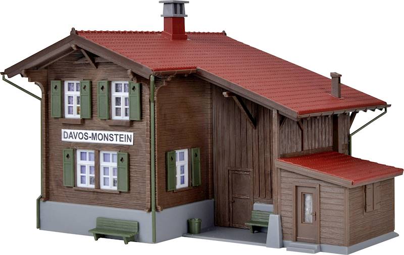 Stacja kolejowa Davos-Monsteinz led H0 Kibri 39493