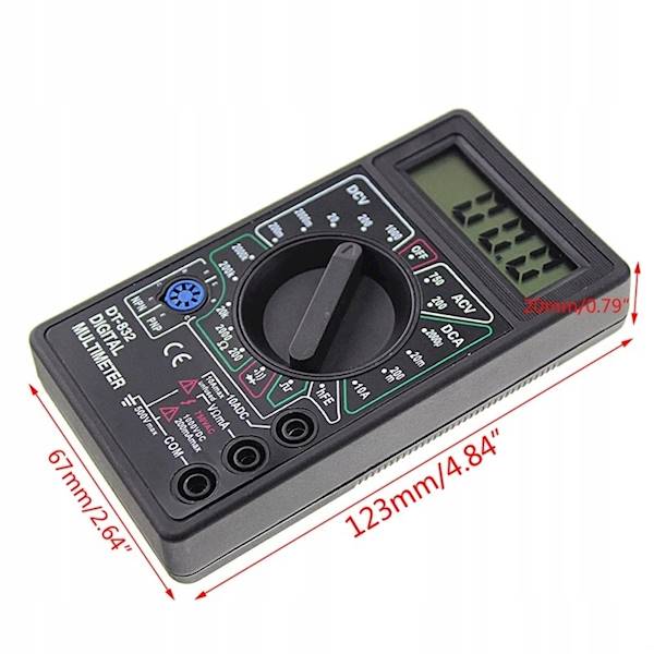 MIERNIK CYFROWY DT 832B - DŹWIĘK BUZZER KX129548