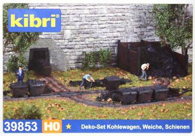 Wózki węglowe z torami H0 Kibri 39853