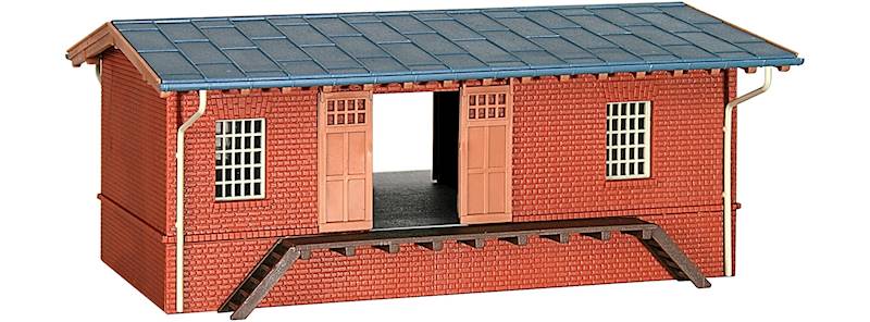 Magazyn kolejowy z rampą H0 Kibri 39306