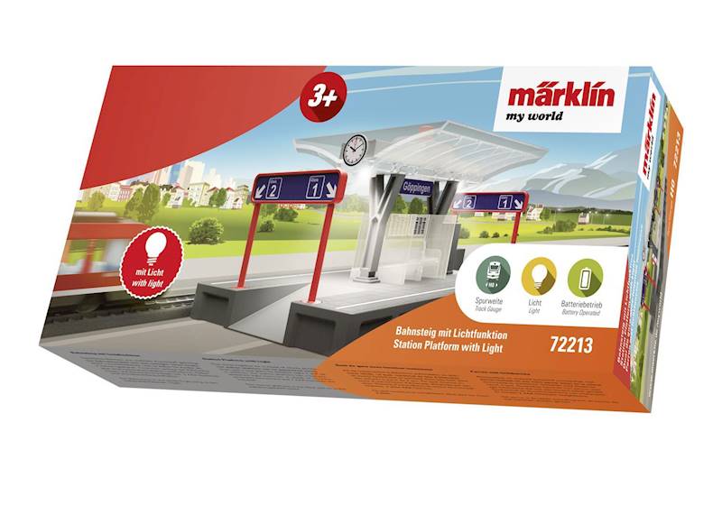 Peron z oświetleniem do Marklin my world 72213