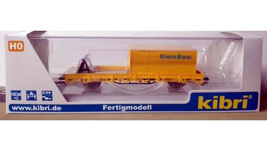 Wagon towarowy platforma z ładunkie H0 Kibri 26264
