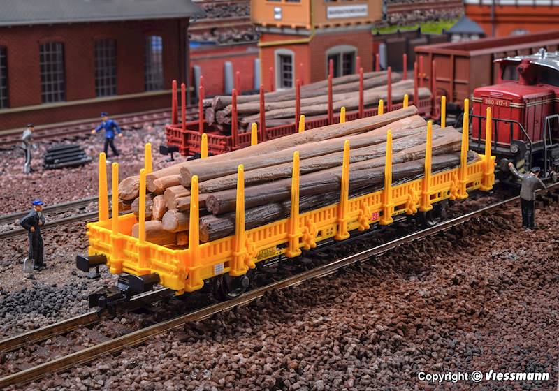 Wagon towar. platforma z kłonicami H0 Kibri 16200