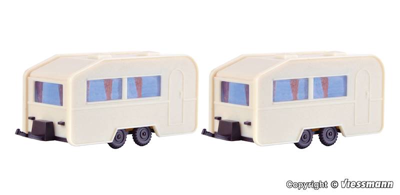 Przyczepy kempingowe 2szt. H0 Vollmer 45147