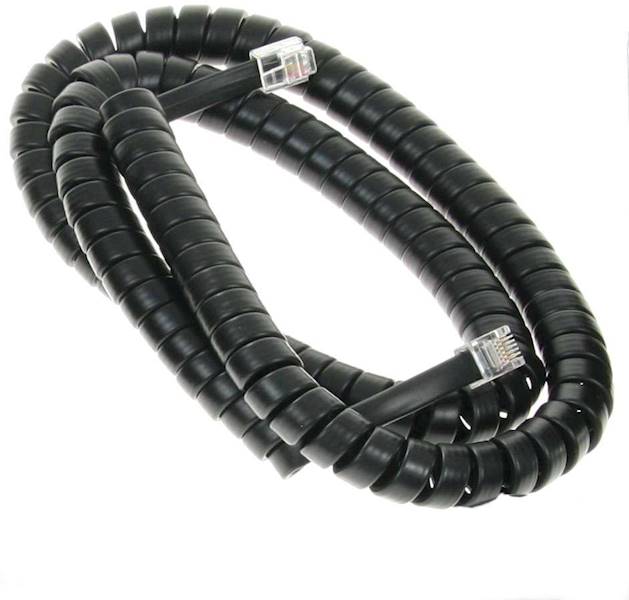 Przewód spiralny LocoNet MKB - 2,5 m  RJ12 