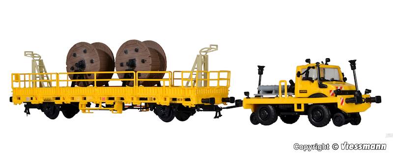 Unimog z wagonem i ładunkiem H0 Kibri 16062
