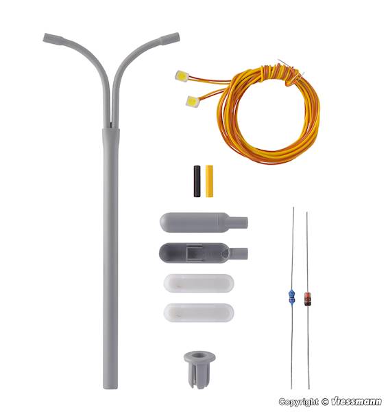 Latarnia uliczna LED biały ciepły,100 mm Viessmann