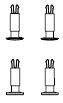 Bufory kpl. 4 szt PIKO H0   ET95967-154
