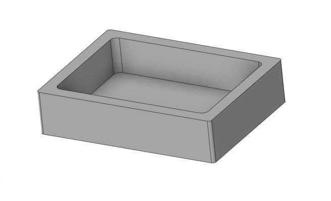 Komora rezonansowa 15x11x3,5 do głośnika  TT/H0 UV