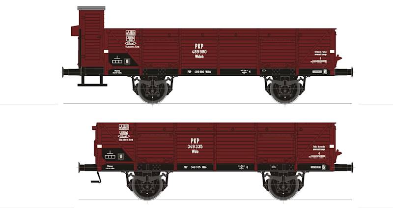 502154 Tillig Set 2 węglarek Wdo (ex ke) PKP TT
