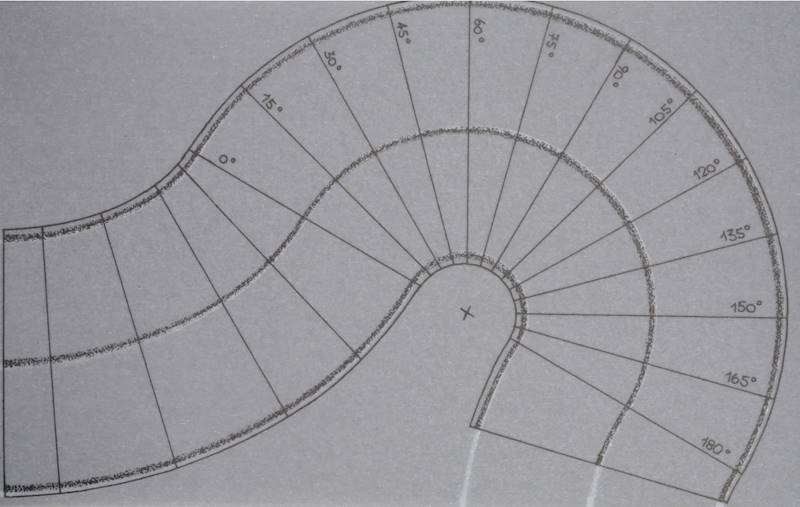 NOCH 60701 Droga asfaltowa zakręt o szer. 8mm 2szt