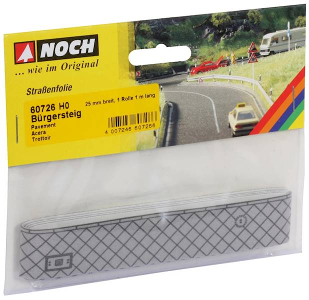 NOCH 60726 Chodnik z kostki brukowej 1000x25mm