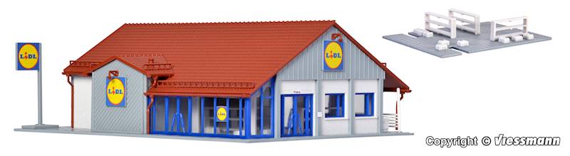 Supermarket Lidl   H0 Vollmer 43662