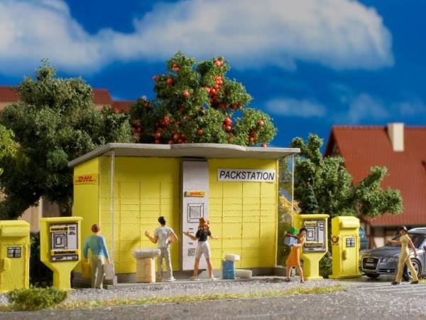 Paczkomat DHL, skrzynki pocztowe  H0 Vollmer 43777