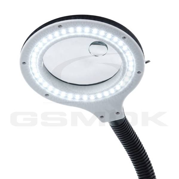 Lampa z lupą LED 90mm 3D-10D gięte ramie czarna