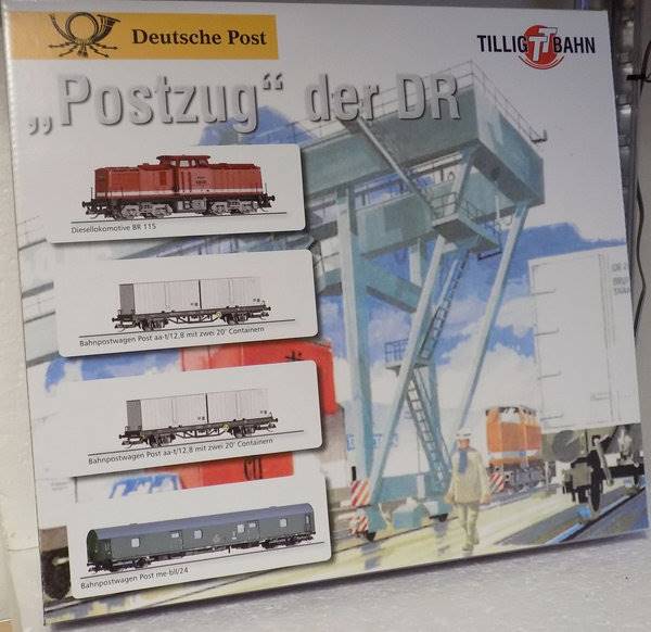 01067 Tillig  Zestaw Pocią pocztowy DR towarowy TT