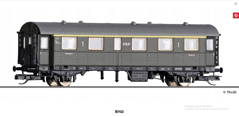 16005 Tillig Wagon osobowy 1 klasa Ai  PKP ep TT