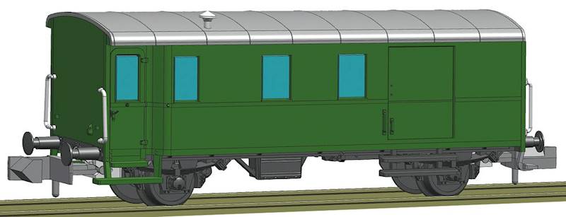 Wagon bagażowy typ F  skala N  Fleischmann 830152