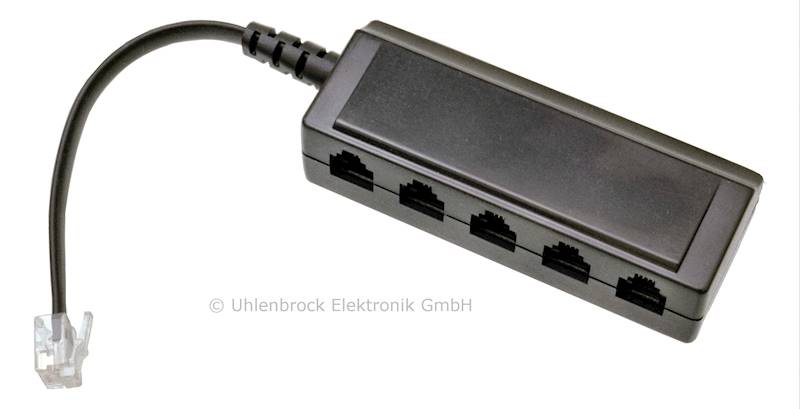LocoNet rozdzielacz z 5 gniazdami Uhlenbrock 66588