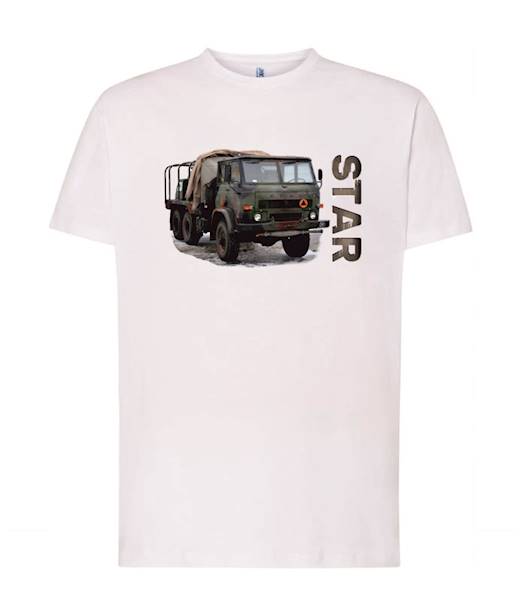 Koszulka z nadrukiem T-Shirt DTF JHK  MKB STAR XL