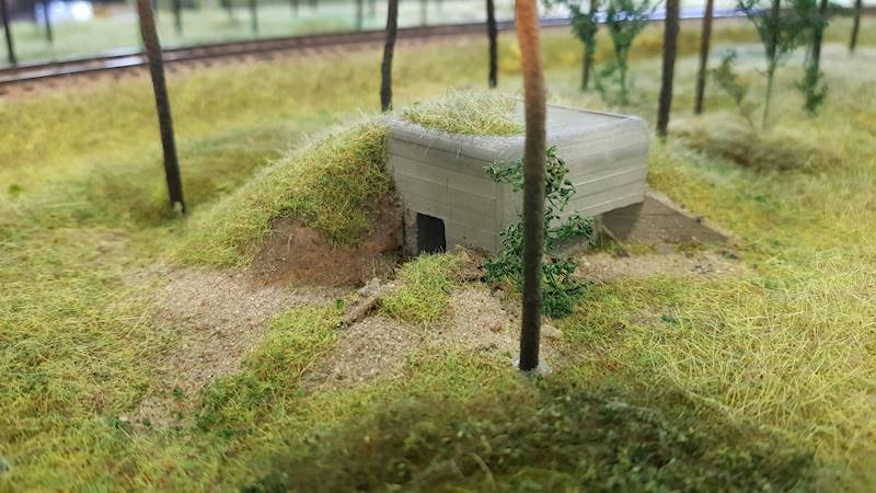 Schron, bunkier, tradytor jednostronny 1/87 H0 MKB