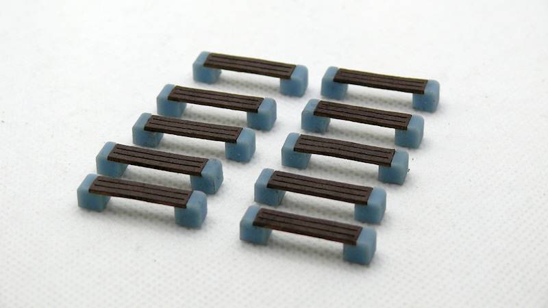 Ławeczka parkowa 10szt. 1/87 H0 MKB087LPB02
