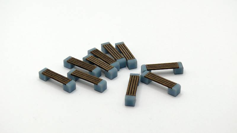 Ławeczka parkowa 10szt. 1/87 H0 MKB087LPB01