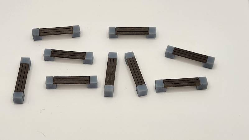 Ławeczka parkowa 10szt. 1/87 H0 MKB087LPB05