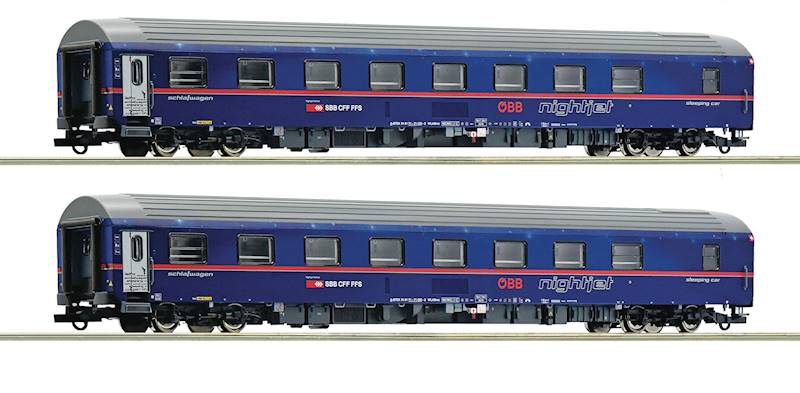 Set 2 wagonów Nightjet ÖBB/SBB H0 VI ROCO 6200021
