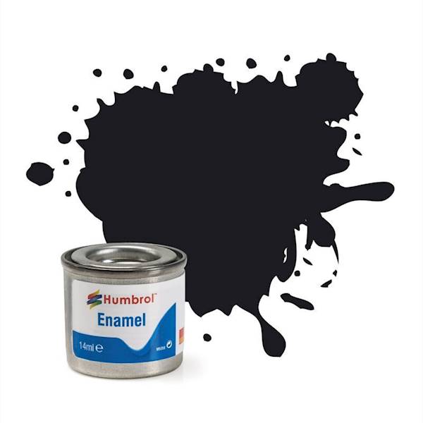 Farbka olejna Humbrol 14ml 021 Black Gloss