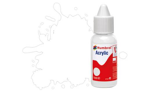 Farbka akryl. Humbrol 14 ml 034 White Matt