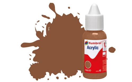 Farbka akryl. Humbrol 14ml 186 Brown - Matt