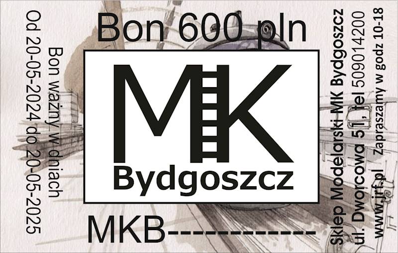 BON podarunkowy na zakup o wartości 600zł