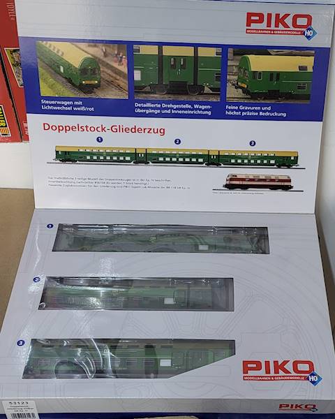 Wagony piętrowe 3-części DR, Ep.IV H0 PIKO 53123
