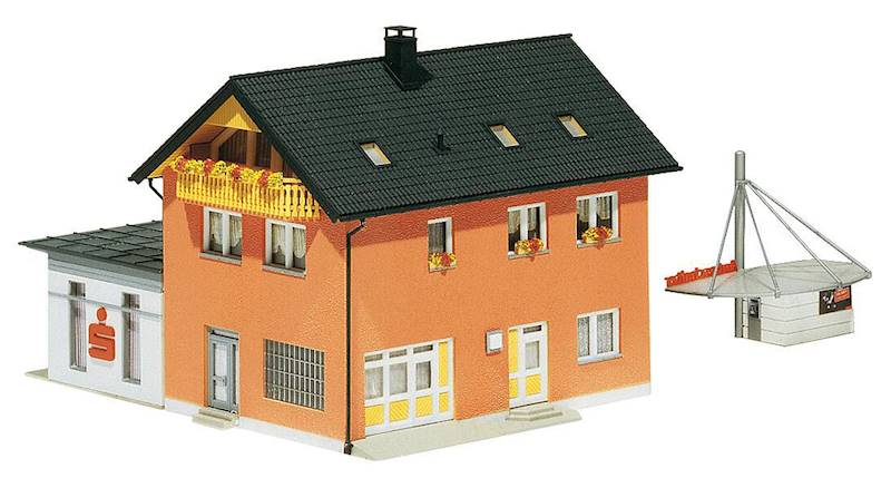 130480 (R-) Kamienica -Bank "Sparkasse" Faller H0