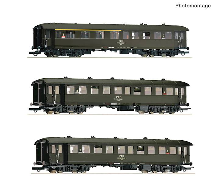 Set 3 wagonów pasażerskich PKP IV H0 ROCO 6200058