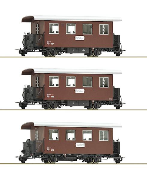 Zestaw 3 wagonów osobowych OBB H0e ROCO 34103