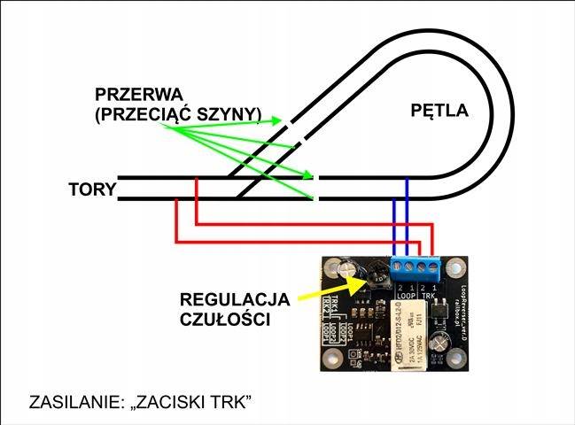 DCC Moduł pętli zwrotnej Railbox RB5410