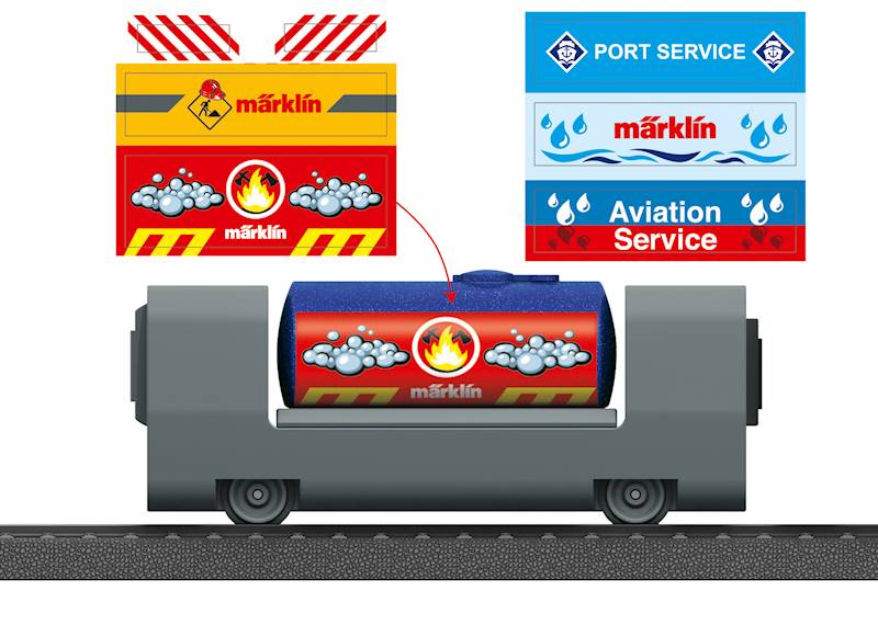 Marklin 44142 Wagon cysterna, z naklejką do MMW