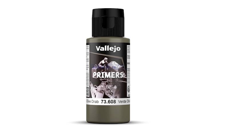 Vallejo 73.608 Surf. Primer 60ml U.S. Olive Drab