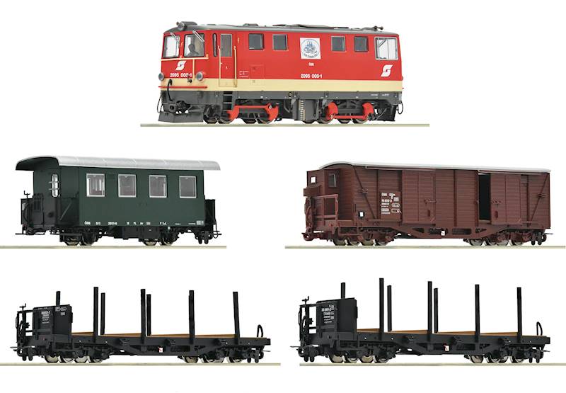Lokomotywa RH2095 z wagonami OBB H0e ROCO 5540001