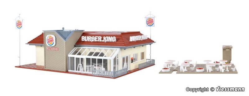 Burger King z oświetleniem LED  H0 Vollmer 43632